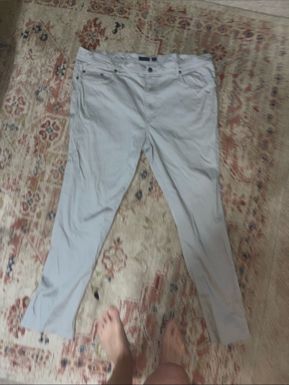 Southern Marsh Mens Light Gray Skinny Jeans - Pale Gray